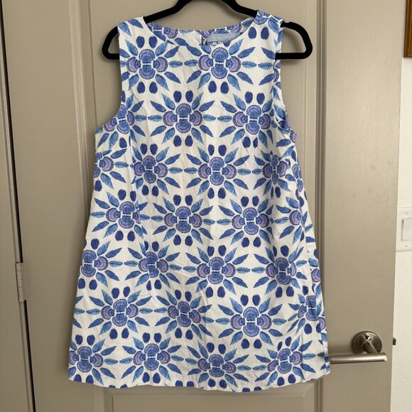 Hill House Charlie Dress in Blue Mosaic - Size Medium - Picture 3 of 5